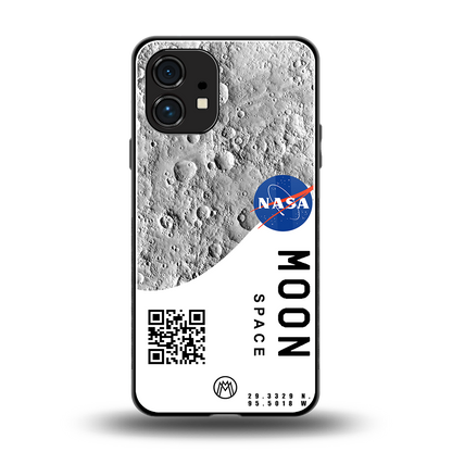 moon space back phone cover | glass case for nothing phone 1