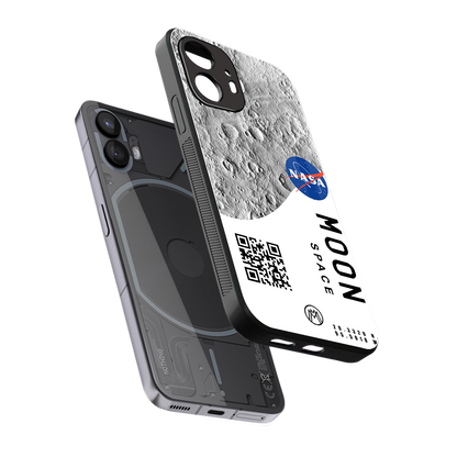 moon space back phone cover | glass case for nothing phone 2