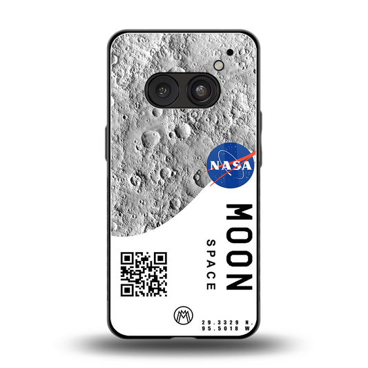 moon space back phone cover | glass case for nothing phone 2a