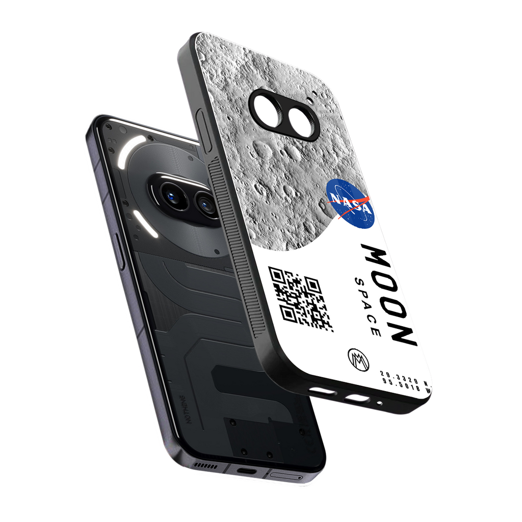 moon space back phone cover | glass case for nothing phone 2a