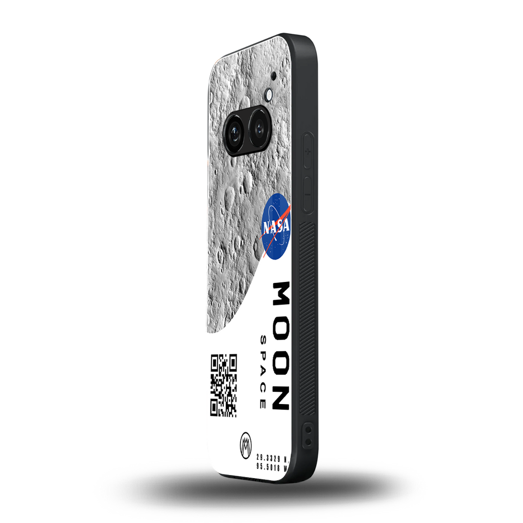 moon space back phone cover | glass case for nothing phone 2a