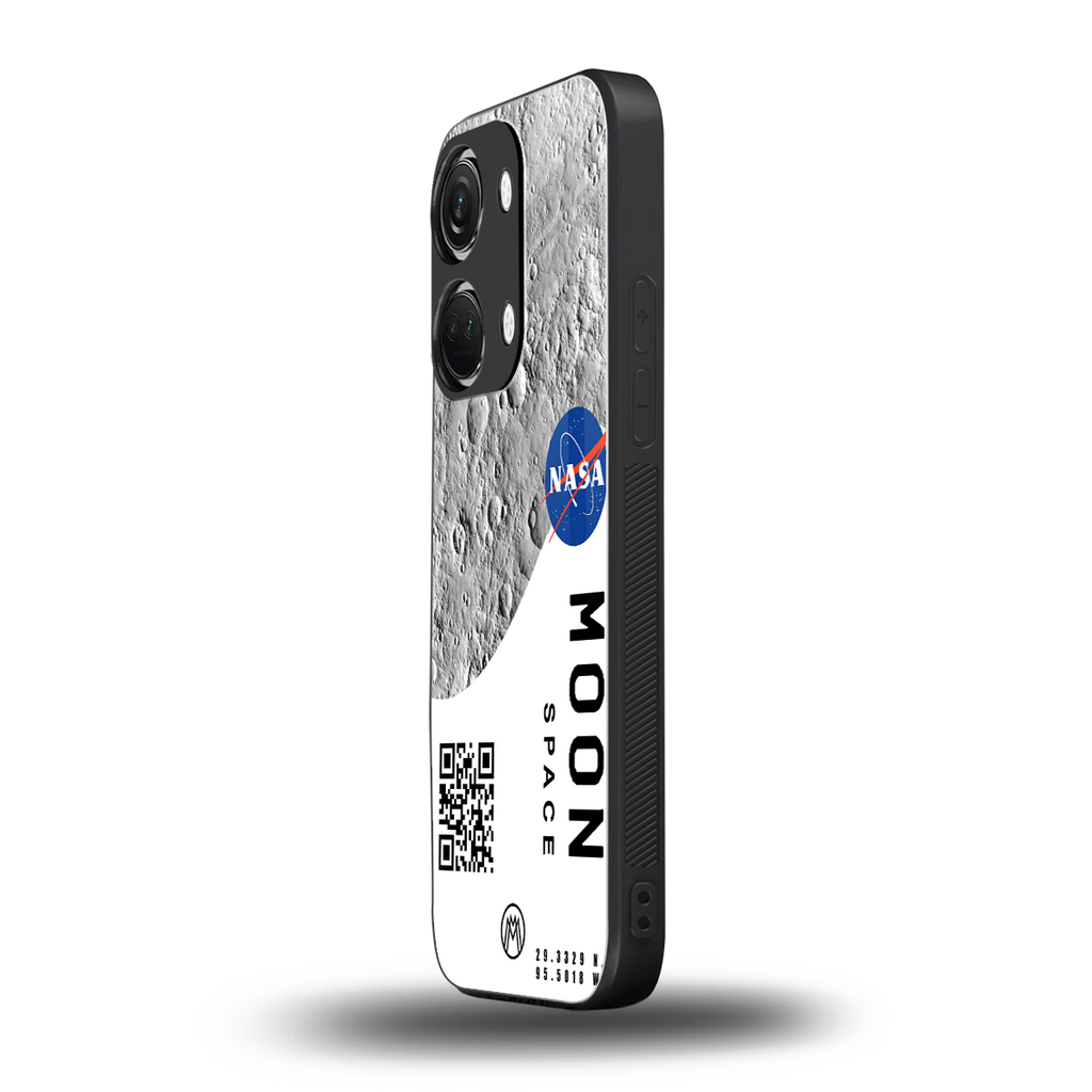 moon space back phone cover | glass case for oneplus nord 3