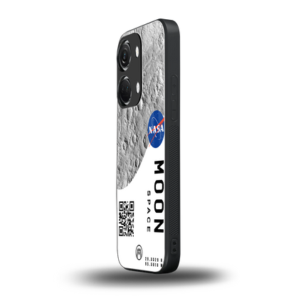 moon space back phone cover | glass case for oneplus nord 3
