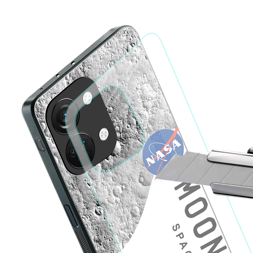 moon space back phone cover | glass case for oneplus nord 3