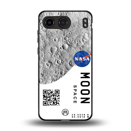 moon space back phone cover | glass case for oneplus nord 4