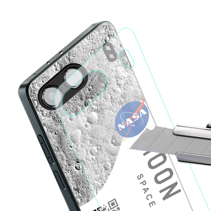 moon space back phone cover | glass case for oneplus nord 4