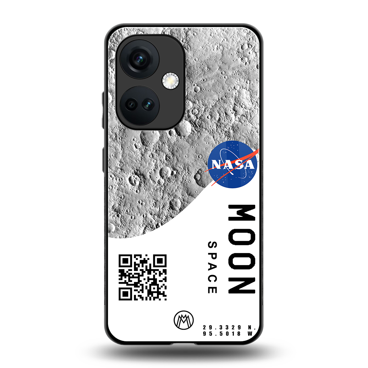 moon space back phone cover | glass case for oneplus nord ce 3