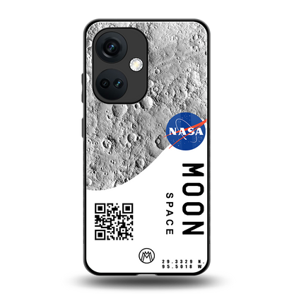 moon space back phone cover | glass case for oneplus nord ce 3