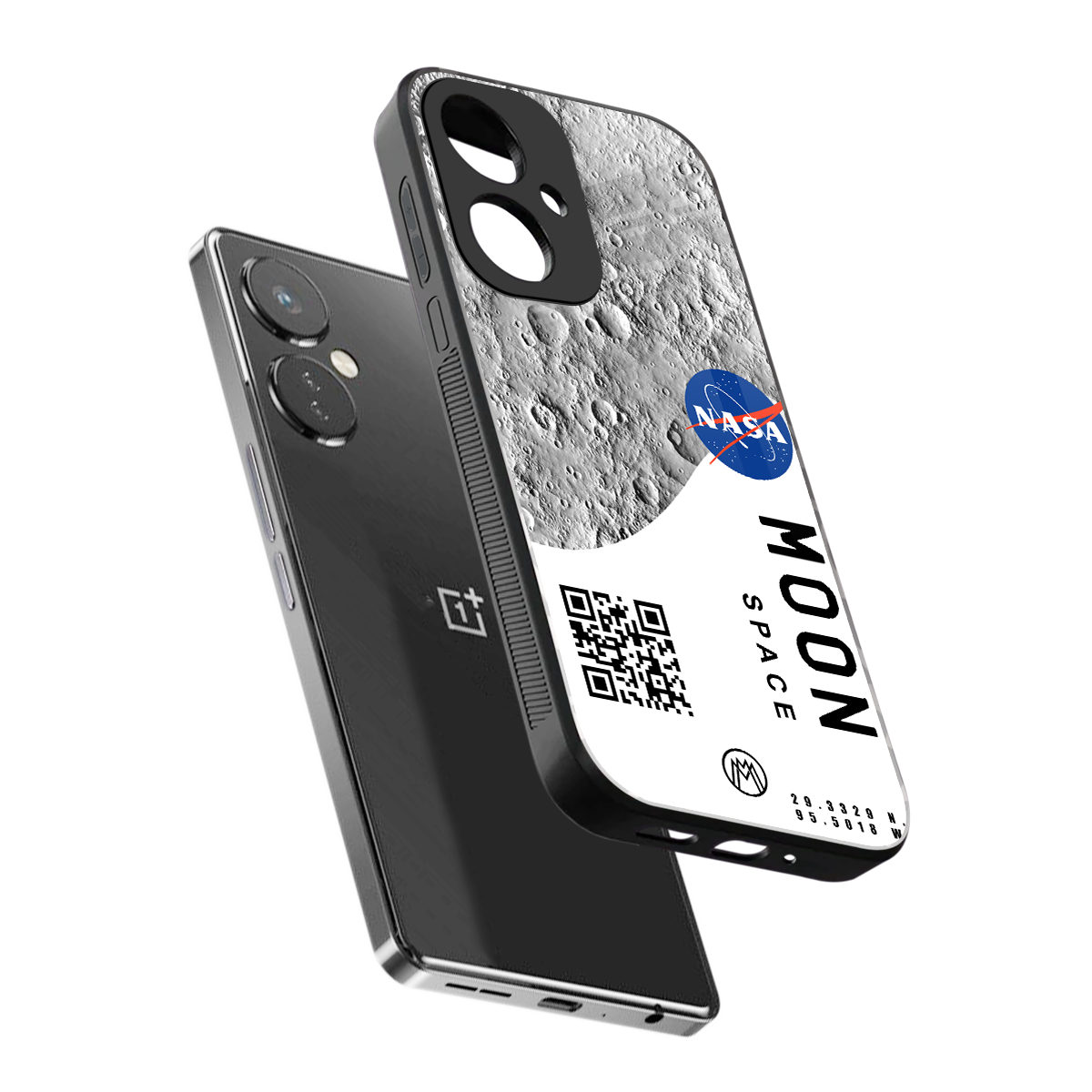 moon space back phone cover | glass case for oneplus nord ce 3