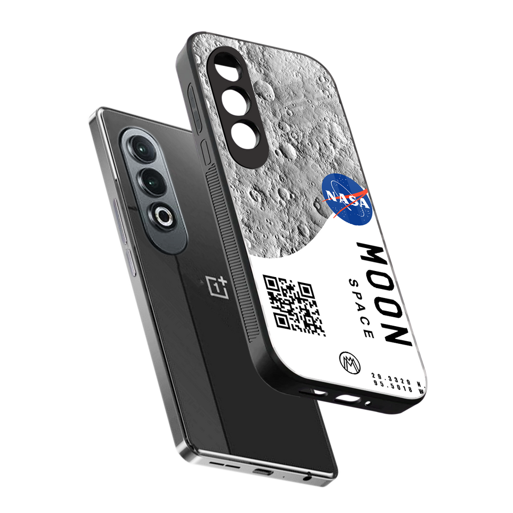 moon space back phone cover | glass case for oneplus nord ce 4
