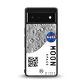 moon space back phone cover | glass case for google pixel 6