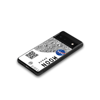 moon space back phone cover | glass case for Google Pixel 6A