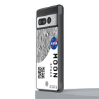 moon space back phone cover | glass case for google pixel 7 pro