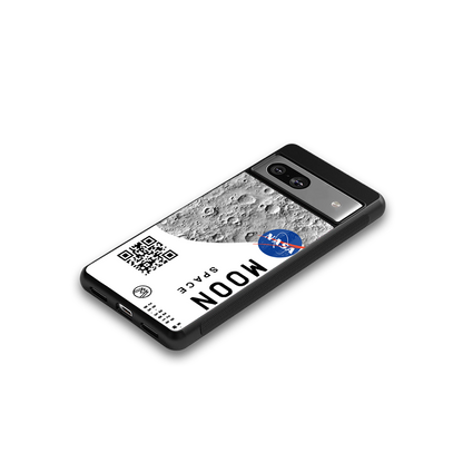 moon space back phone cover | glass case for Google Pixel 7A