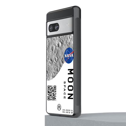 moon space back phone cover | glass case for Google Pixel 7A