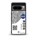 moon space back phone cover | glass case for google pixel 8 pro