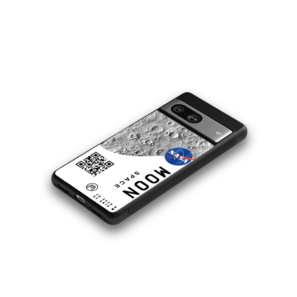 moon space back phone cover | glass case for Google Pixel 8