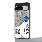 moon space back phone cover | glass case for google pixel 9