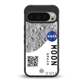moon space back phone cover | glass case for google pixel 9 pro