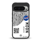 moon space back phone cover | glass case for google pixel 9 pro