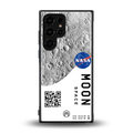 moon space back phone cover | glass case for samsung galaxy s23 ultra
