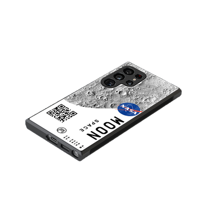 moon space back phone cover | glass case for samsung galaxy s23 ultra