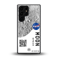 moon space back phone cover | glass case for samsung galaxy s25 ultra