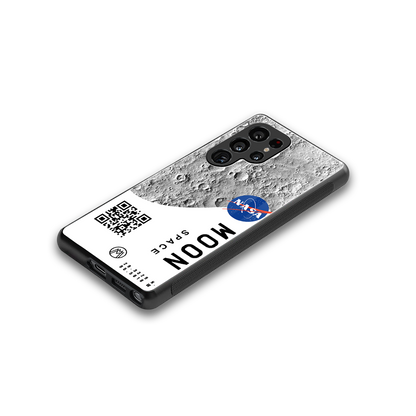 moon space back phone cover | glass case for samsung galaxy s25 ultra