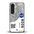 moon space back phone cover | glass case for samsung galaxy s24 fe