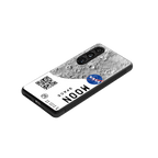 moon space back phone cover | glass case for samsung galaxy s25 plus