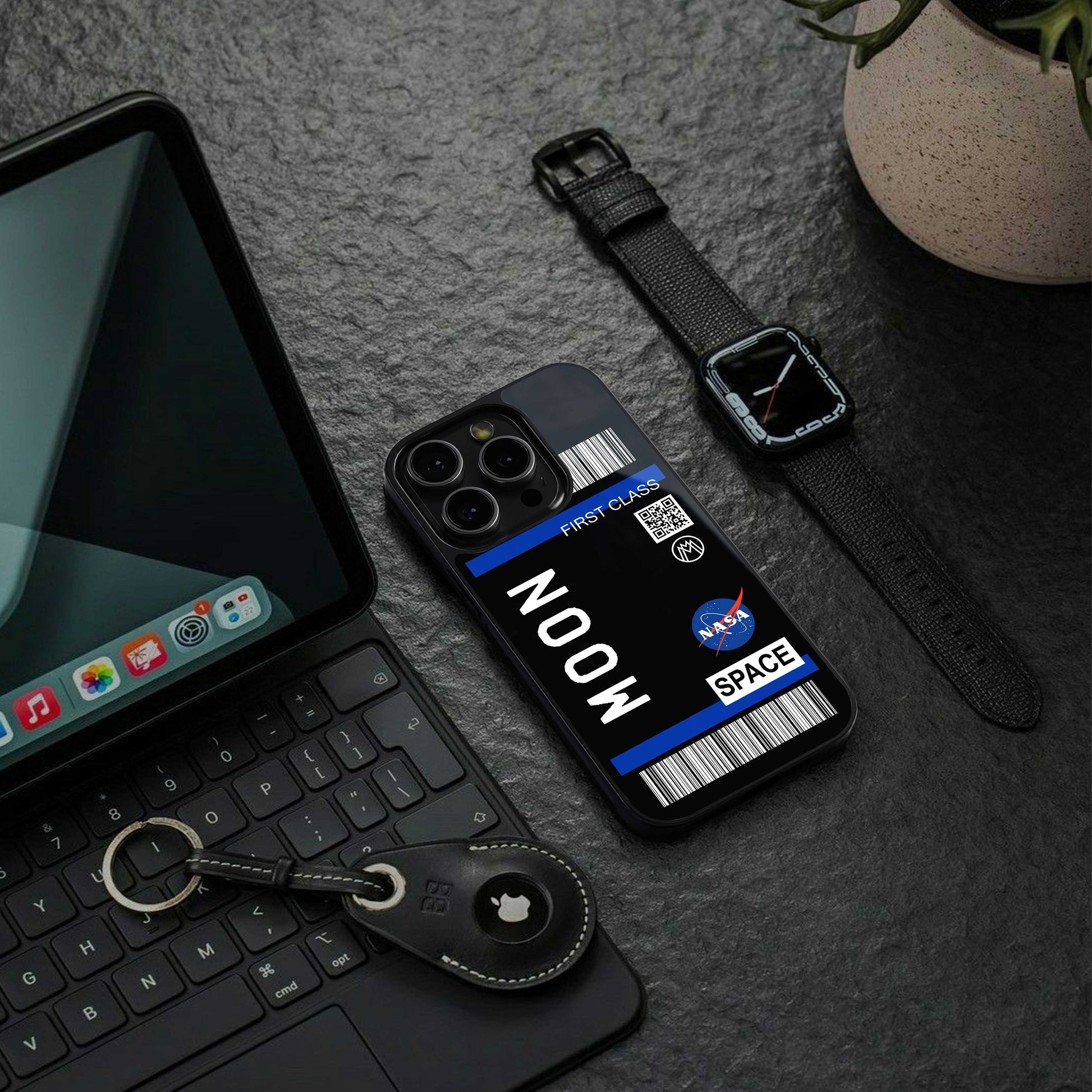 moon boarding pass back phone cover | glass case for iphone 13 pro max