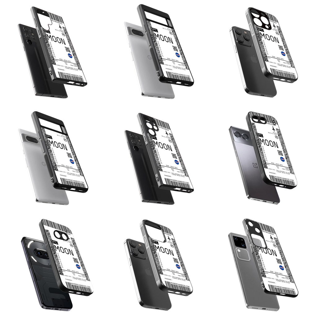 Durable Glass Back Mobile Case for iPhone, Samsung, OnePlus, Google Pixel, Redmi, Vivo, Oppo