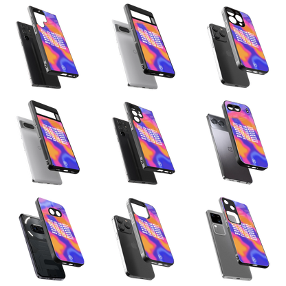 Durable Glass Back Mobile Case for iPhone, Samsung, OnePlus, Google Pixel, Redmi, Vivo, Oppo