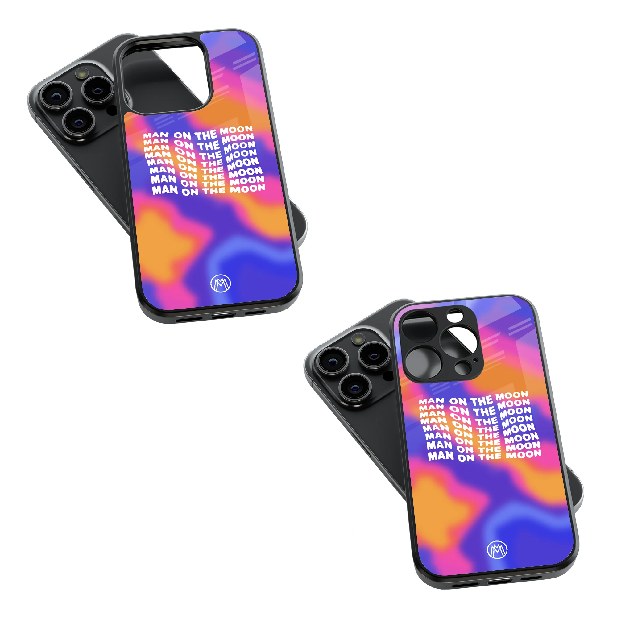 Trendy Glass Back Mobile Case for iPhone, Samsung, Redmi, OnePlus, Google Pixel, Motorola