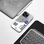 moon space back phone cover | glass case for iphone 16 pro
