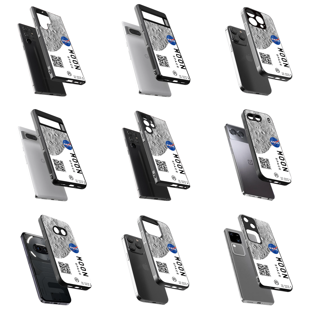 Durable Glass Back Mobile Case for iPhone, Samsung, OnePlus, Google Pixel, Redmi, Vivo, Oppo