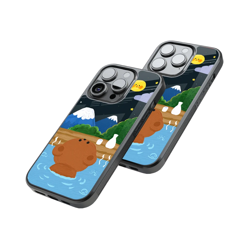 Protective Glass Back Phone Case Compatible with iPhone, Samsung, OnePlus, Pixel & More