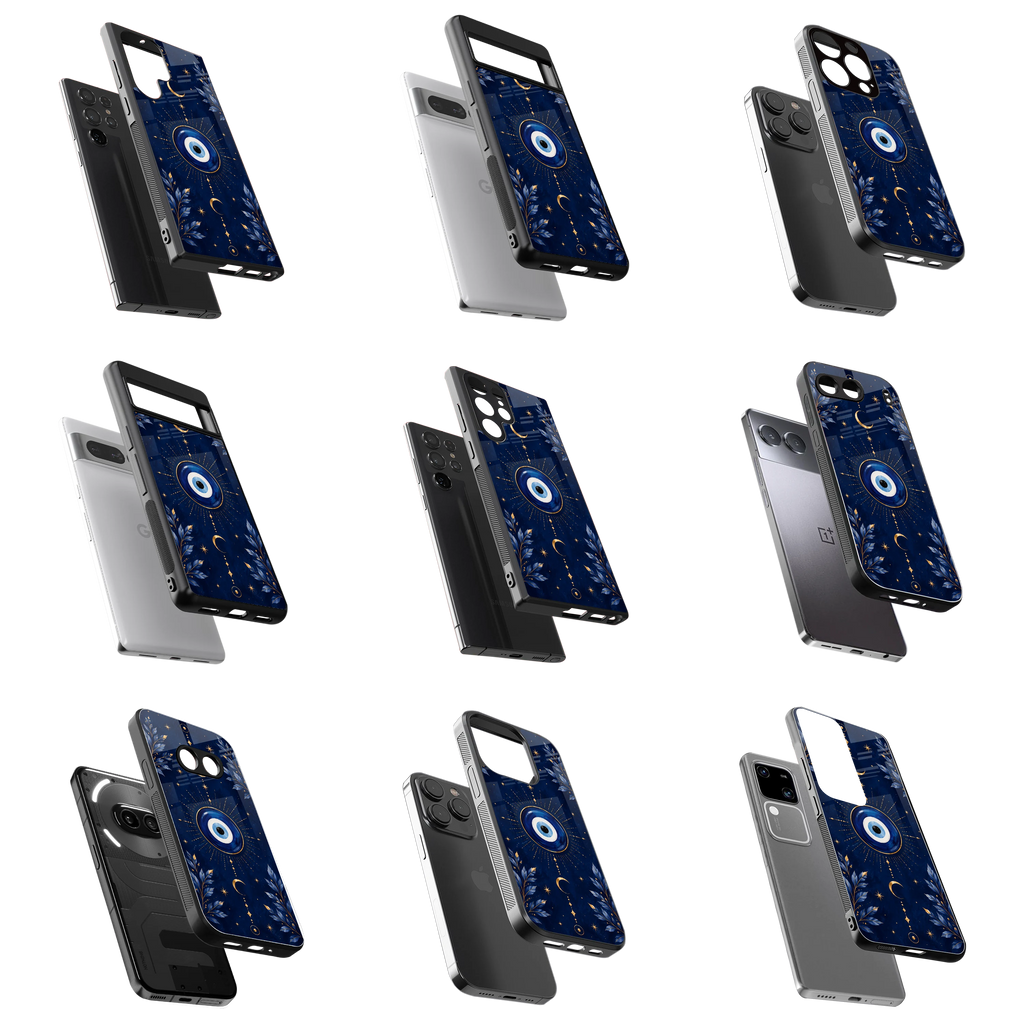 Durable Glass Back Mobile Case for iPhone, Samsung, OnePlus, Google Pixel, Redmi, Vivo, Oppo