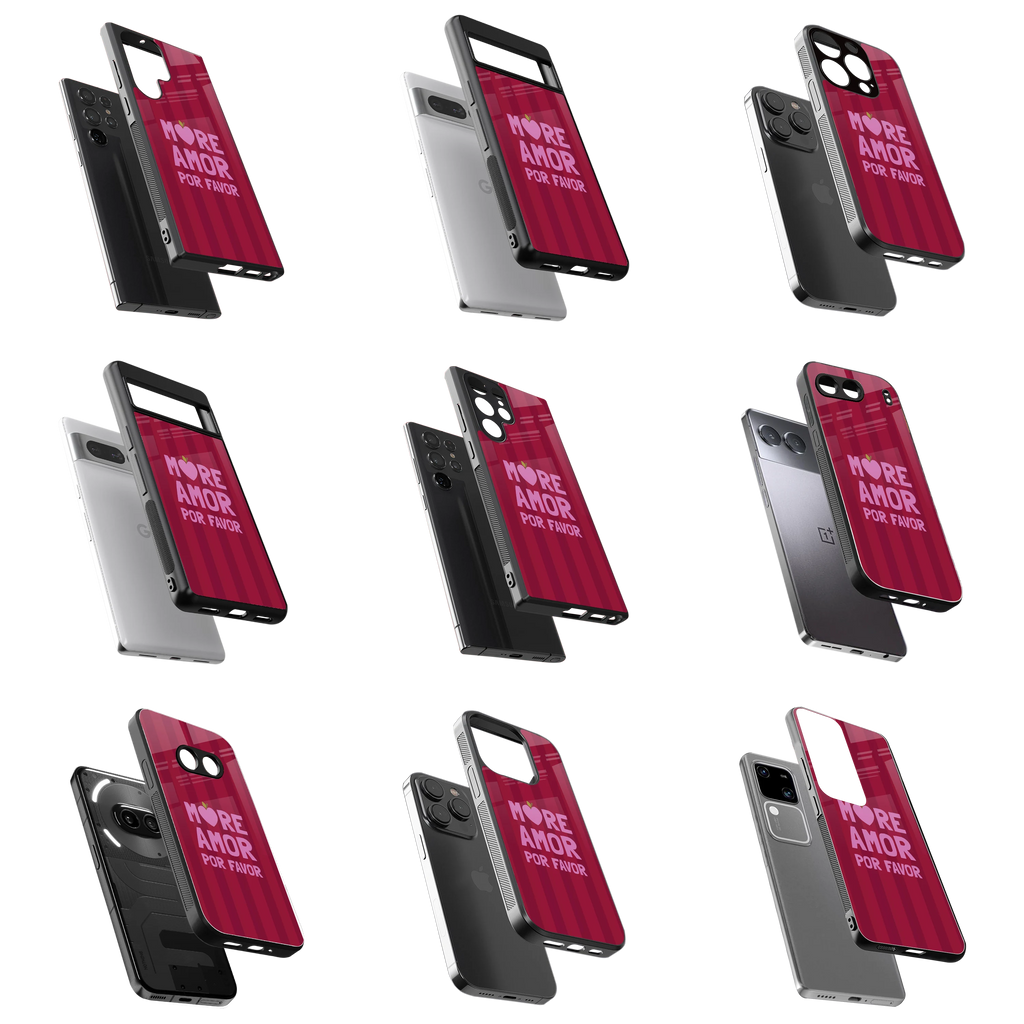 Durable Glass Back Mobile Case for iPhone, Samsung, OnePlus, Google Pixel, Redmi, Vivo, Oppo