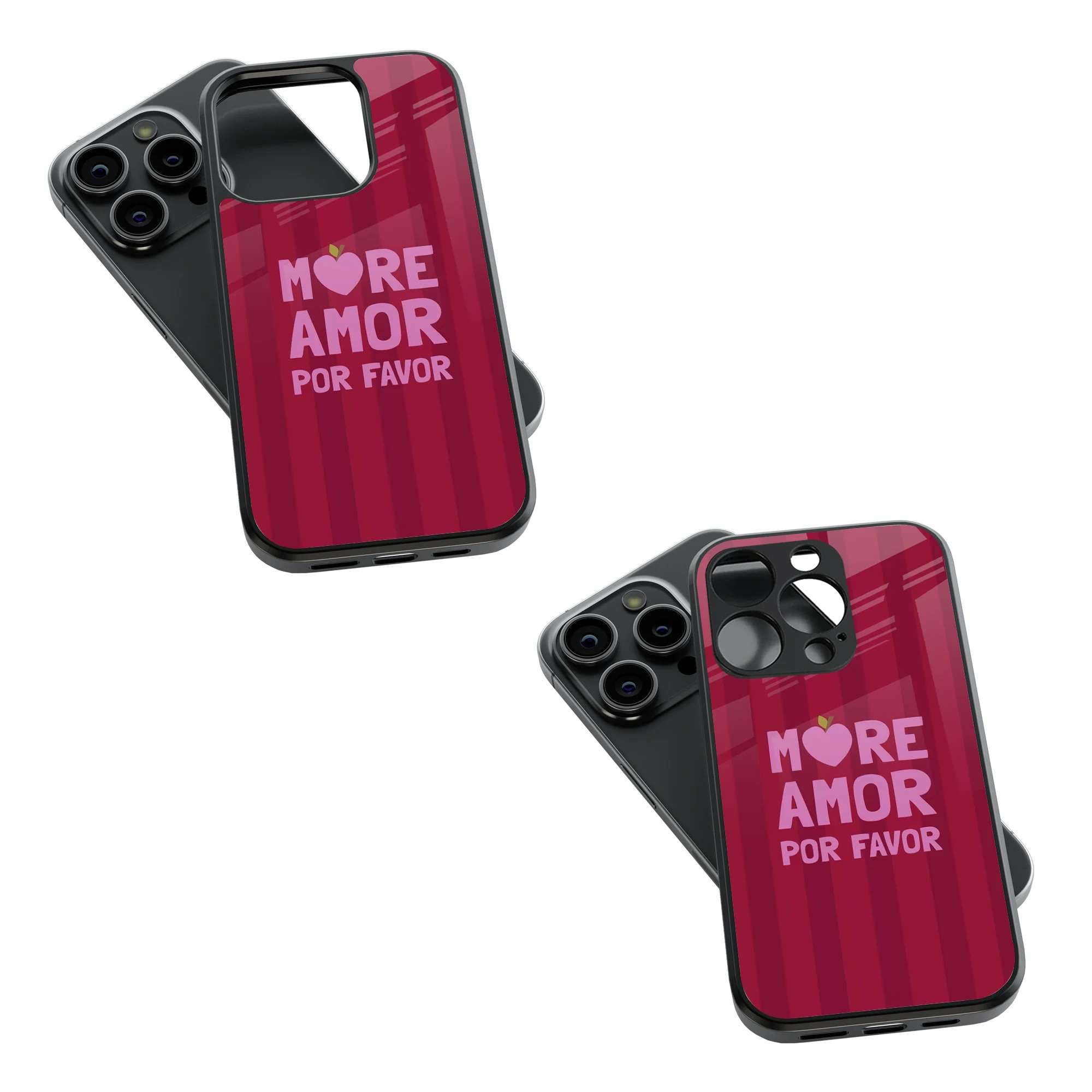 Trendy Glass Back Mobile Case for iPhone, Samsung, Redmi, OnePlus, Google Pixel, Motorola