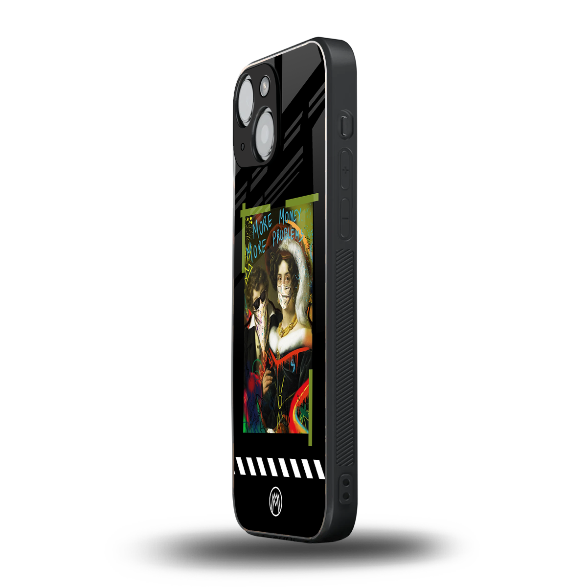 more money more problems back phone cover | glass case for iphone 13 mini