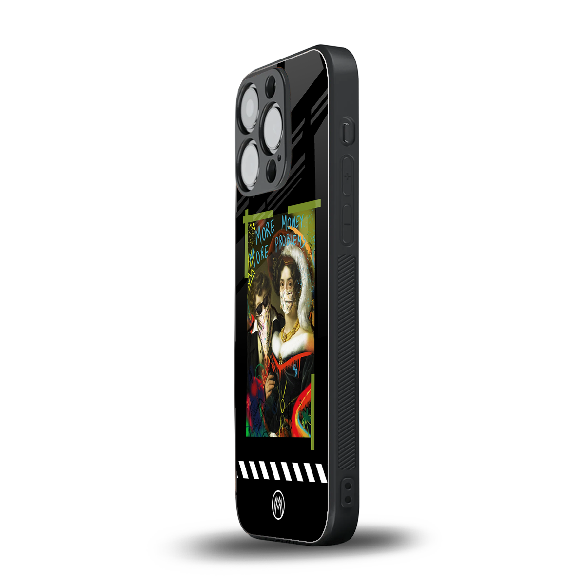 more money more problems back phone cover | glass case for iphone 13 pro