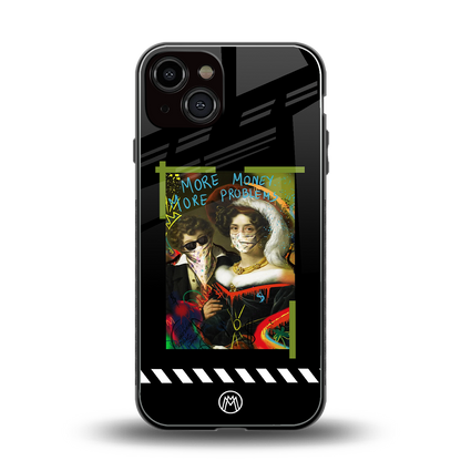 more money more problems back phone cover | glass case for iphone 13