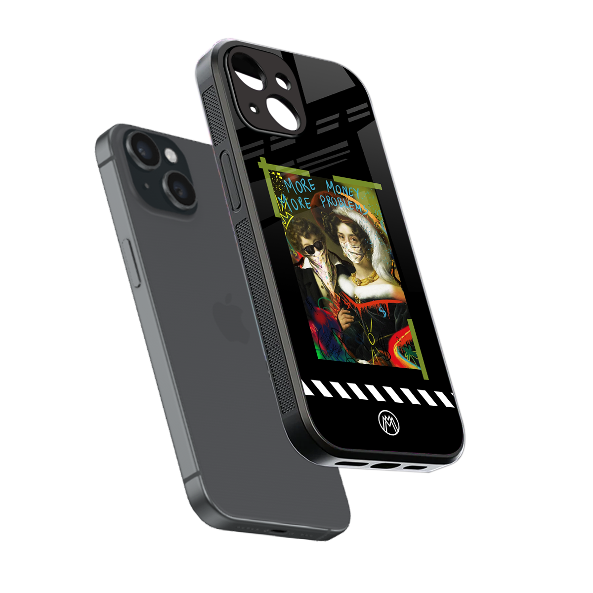 more money more problems back phone cover | glass case for iphone 13