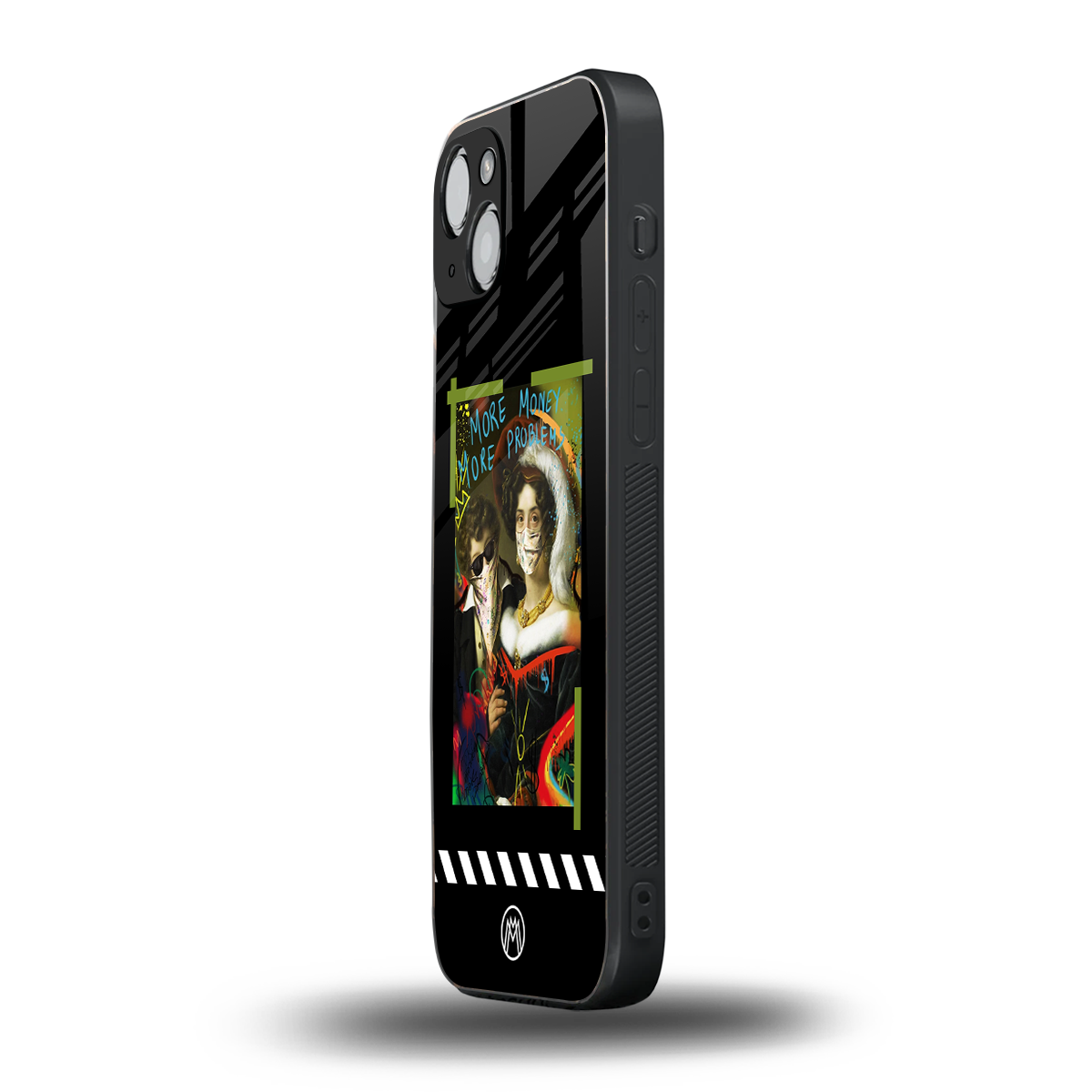 more money more problems back phone cover | glass case for iphone 13