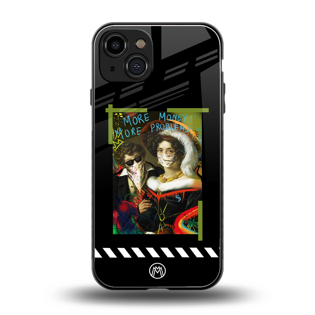 more money more problems back phone cover | glass case for iphone 15