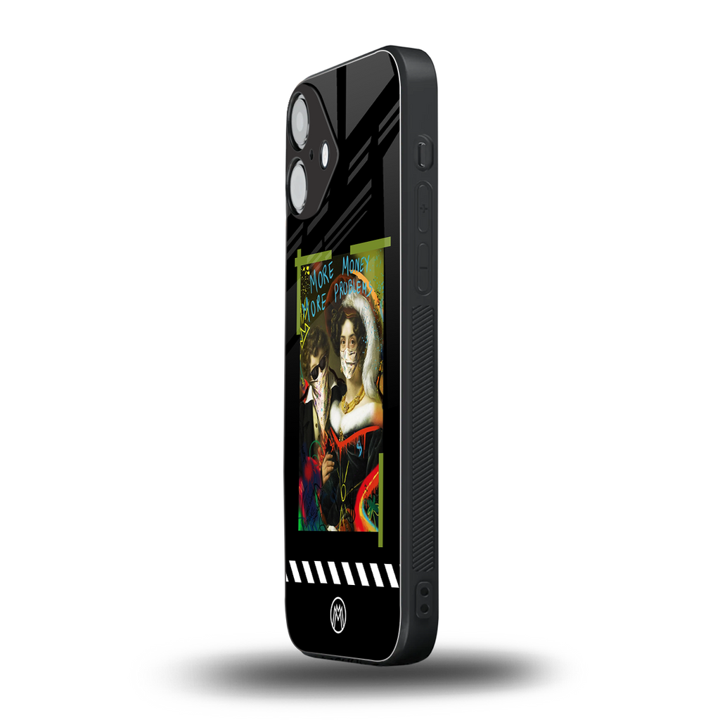 more money more problems back phone cover | glass case for iphone 16 plus