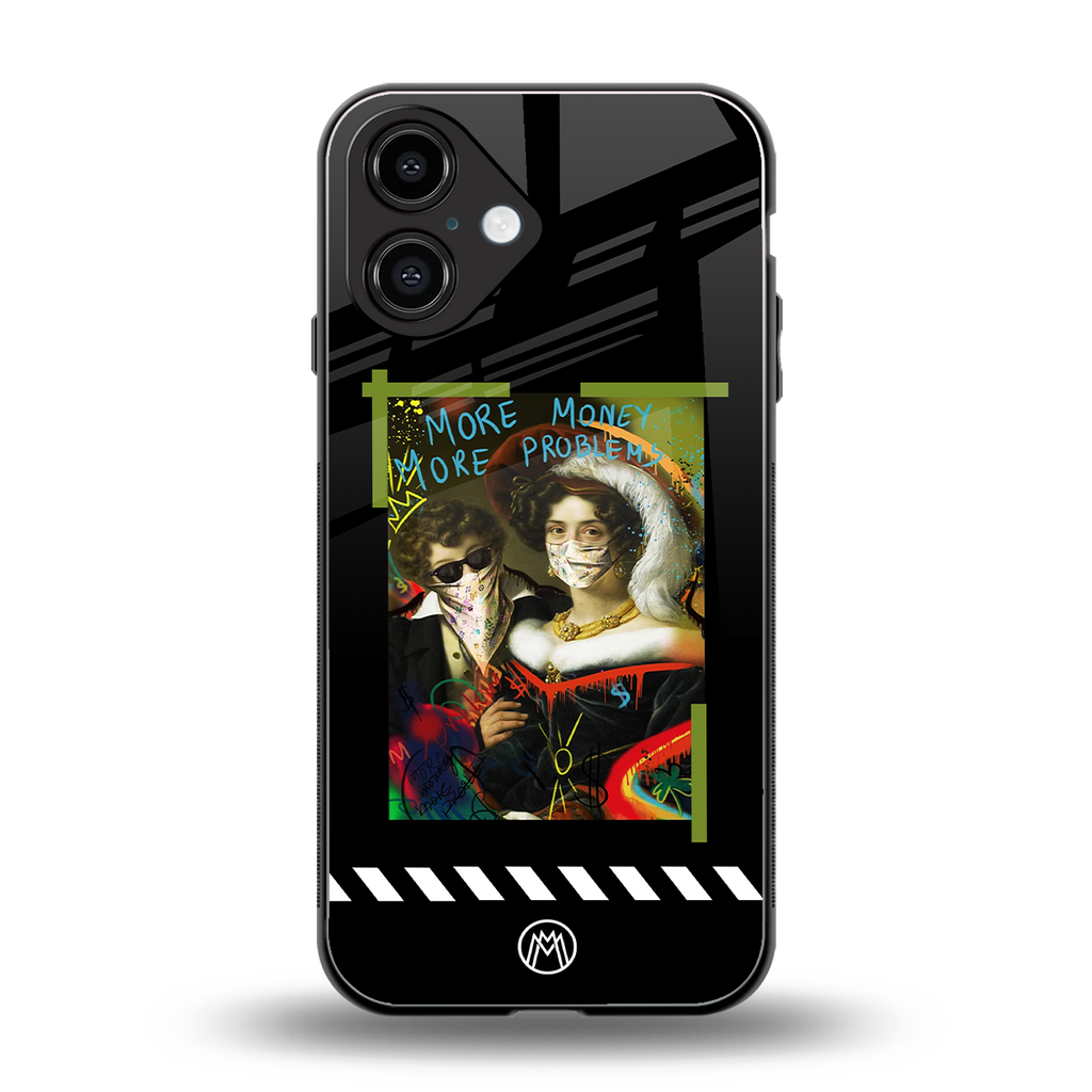 more money more problems back phone cover | glass case for iphone 16