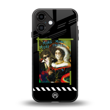 more money more problems back phone cover | glass case for iphone 16