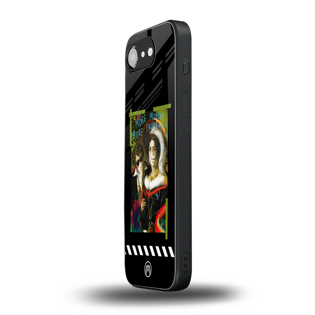 more money more problems back phone cover | glass case for iphone 16e